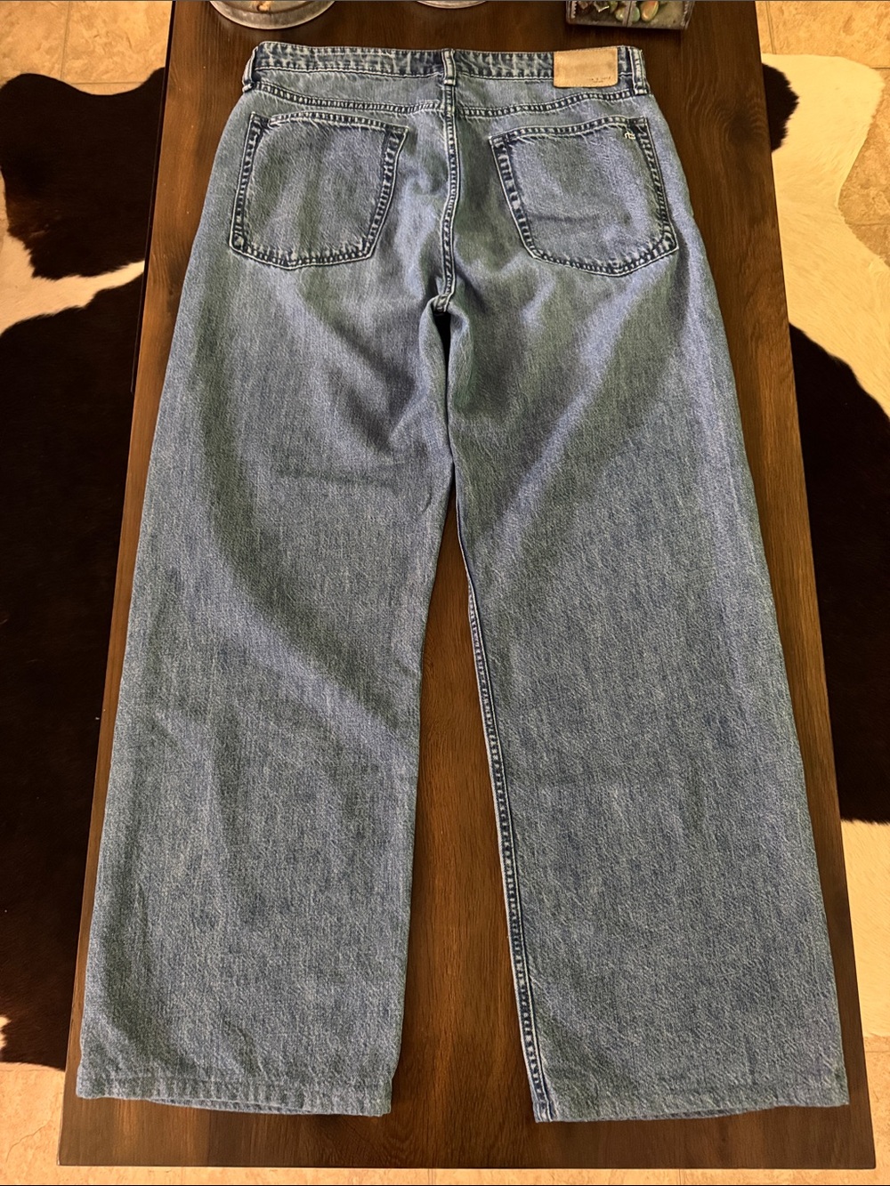 Rag & Bone Featherweight Logan wide leg jeans size 30 - Picture 15 of 16